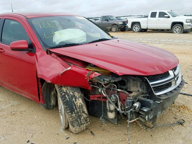 1B3BD2FG3BN510511 - 2011 DODGE AVENGER LU RED photo 9