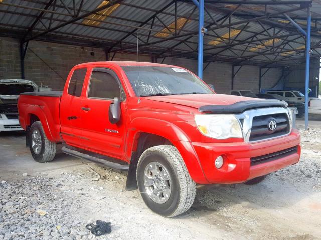 5TETU62N77Z443706 - 2007 TOYOTA TACOMA PRE RED photo 1