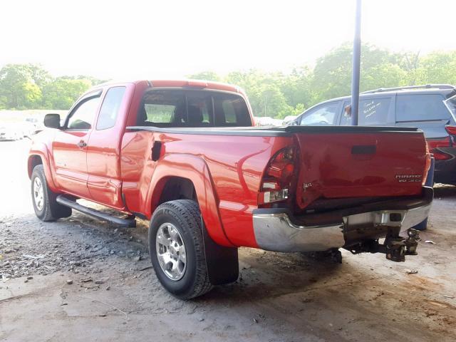 5TETU62N77Z443706 - 2007 TOYOTA TACOMA PRE RED photo 3