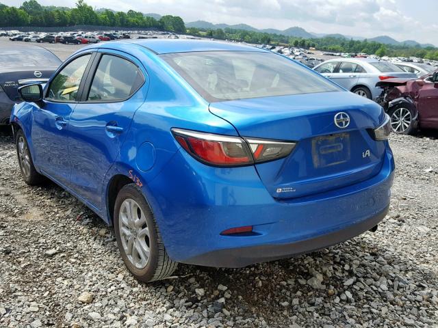 3MYDLBZV5GY124236 - 2016 TOYOTA SCION IA BLUE photo 3