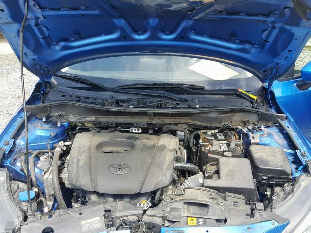 3MYDLBZV5GY124236 - 2016 TOYOTA SCION IA BLUE photo 7