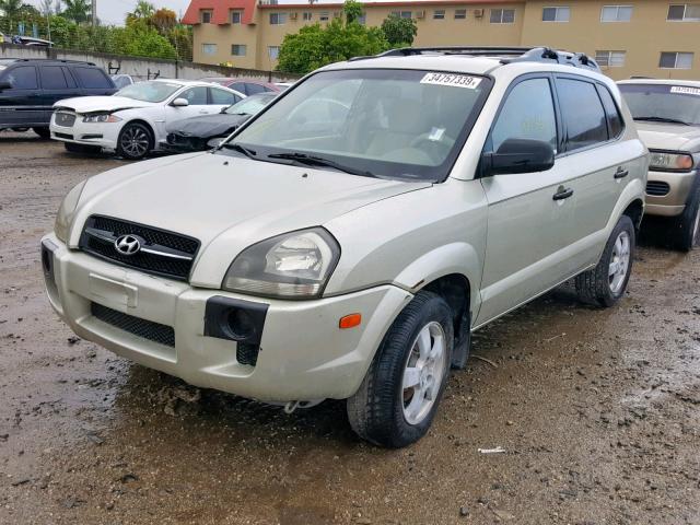 KM8JM12B26U407568 - 2006 HYUNDAI TUCSON GL BEIGE photo 2