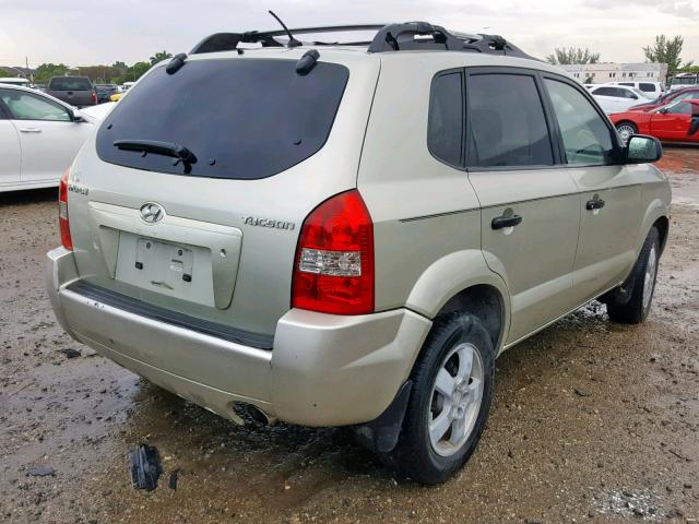 KM8JM12B26U407568 - 2006 HYUNDAI TUCSON GL BEIGE photo 4