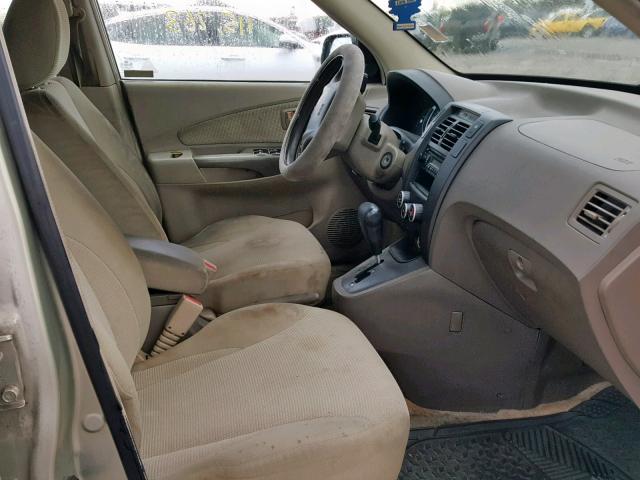 KM8JM12B26U407568 - 2006 HYUNDAI TUCSON GL BEIGE photo 5