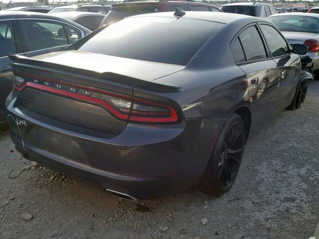 2C3CDXHG6GH179764 - 2016 DODGE CHARGER SX CHARCOAL photo 4