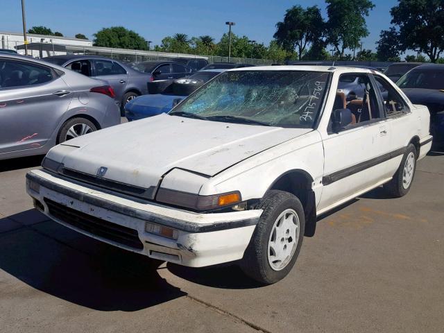 1HGCA6282KA071845 - 1989 HONDA ACCORD LXI WHITE photo 2