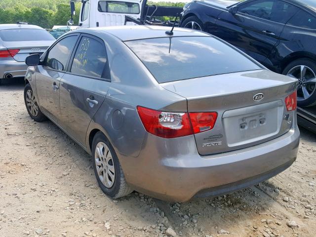 KNAFU4A20B5895983 - 2011 KIA FORTE EX GRAY photo 3