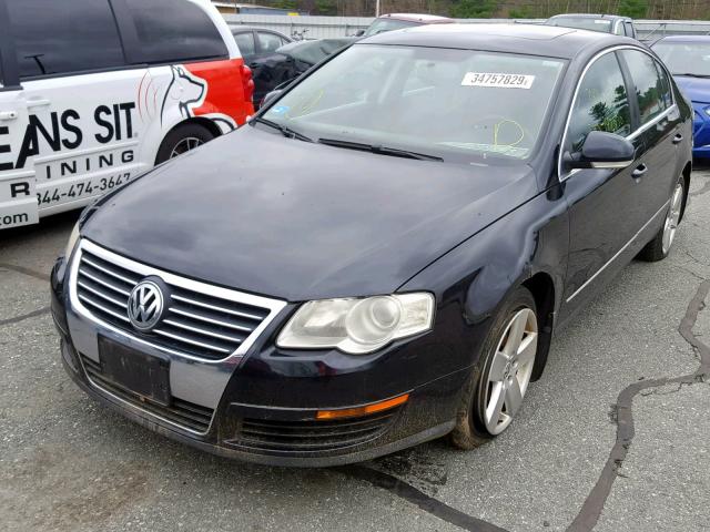 WVWAK73C68P035934 - 2008 VOLKSWAGEN PASSAT KOM BLACK photo 2