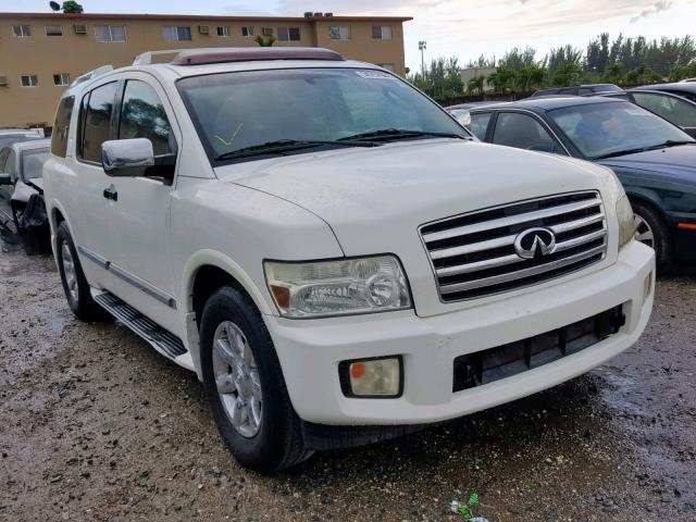 5N3AA08CX5N803654 - 2005 INFINITI QX56 WHITE photo 1