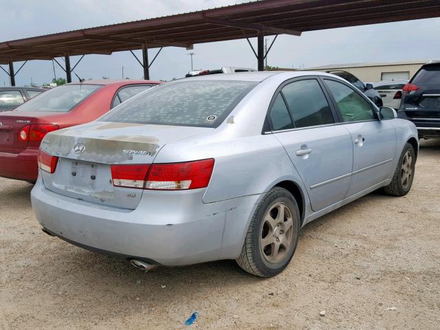 5NPEU46F76H126994 - 2006 HYUNDAI SONATA GLS BLUE photo 4