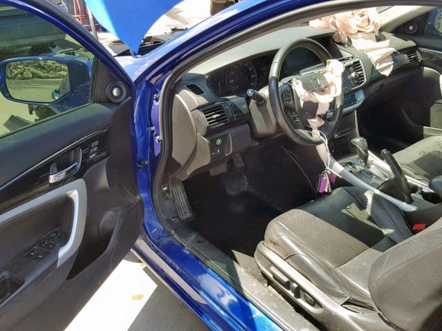 1HGCT2B82EA009160 - 2014 HONDA ACCORD EXL BLUE photo 9