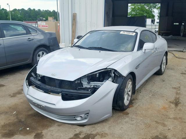 KMHHM66D47U255477 - 2007 HYUNDAI TIBURON GS SILVER photo 2