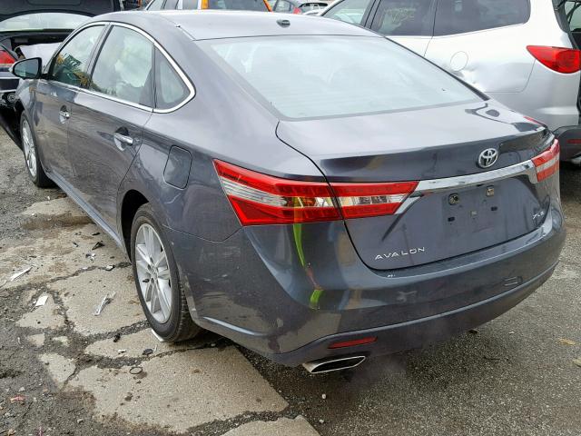 4T1BK1EBXFU163514 - 2015 TOYOTA AVALON XLE CHARCOAL photo 3