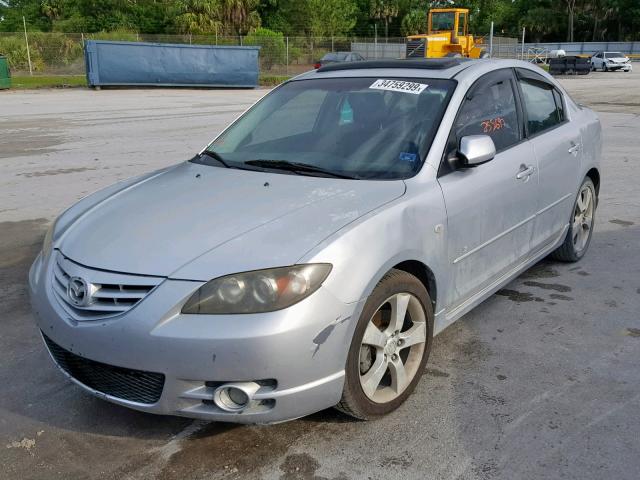 JM1BK323841202032 - 2004 MAZDA 3 S GRAY photo 2