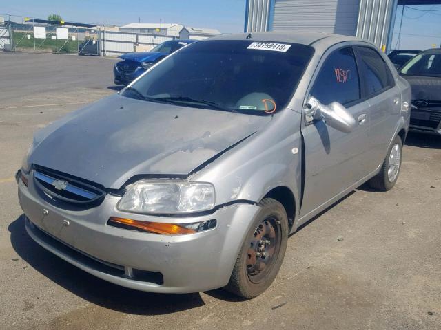 KL1TD526X5B321854 - 2005 CHEVROLET AVEO BASE SILVER photo 2