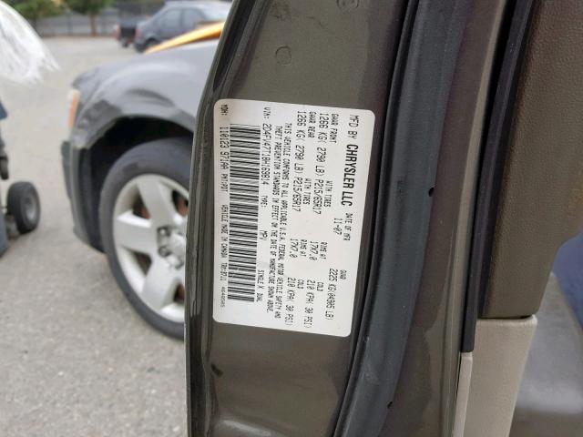 2D4FV47T18H169814 - 2008 DODGE MAGNUM GRAY photo 10