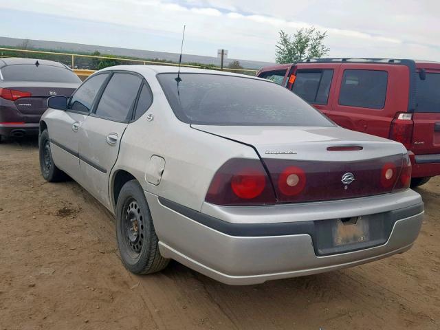 2G1WF55E539328592 - 2003 CHEVROLET IMPALA SILVER photo 3