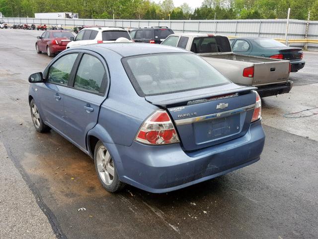 KL1TD56618B014622 - 2008 CHEVROLET AVEO BASE Көк фото 3