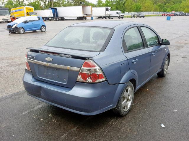 KL1TD56618B014622 - 2008 CHEVROLET AVEO BASE Көк фото 4