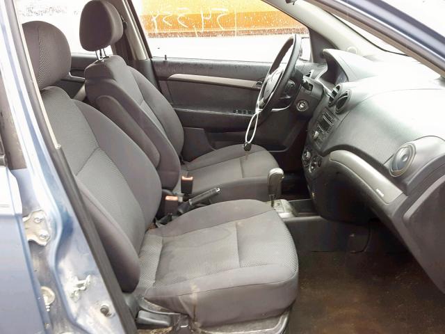 KL1TD56618B014622 - 2008 CHEVROLET AVEO BASE Көк фото 5