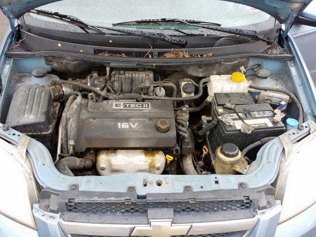 KL1TD56618B014622 - 2008 CHEVROLET AVEO BASE Көк фото 7