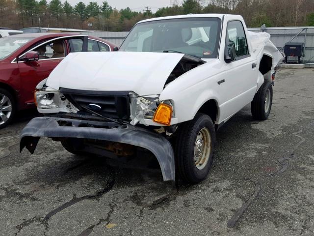 1FTYR10D15PA12335 - 2005 FORD RANGER WHITE photo 2