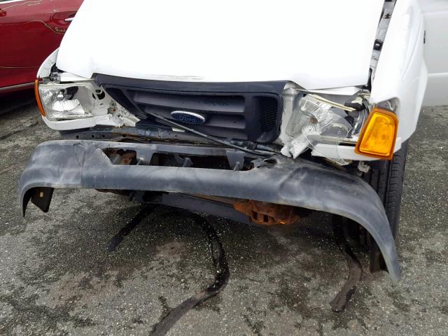 1FTYR10D15PA12335 - 2005 FORD RANGER WHITE photo 7