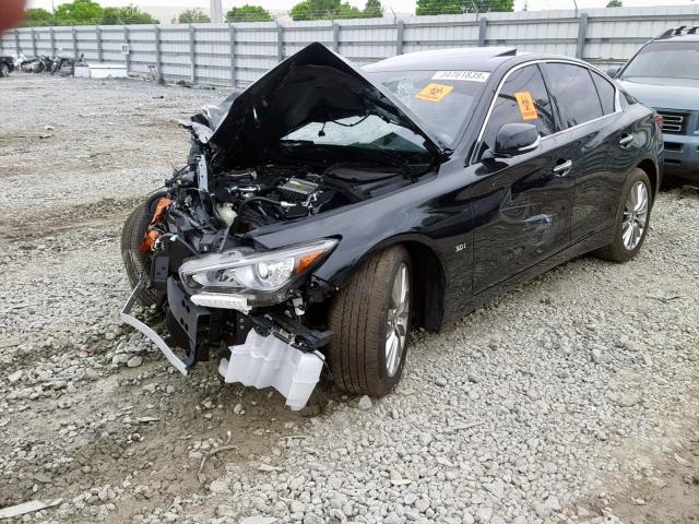 JN1EV7AP9JM365009 - 2018 INFINITI Q50 LUXE BLACK photo 2