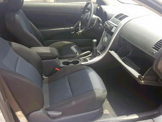 JTKDE177950011042 - 2005 TOYOTA SCION TC SILVER photo 5