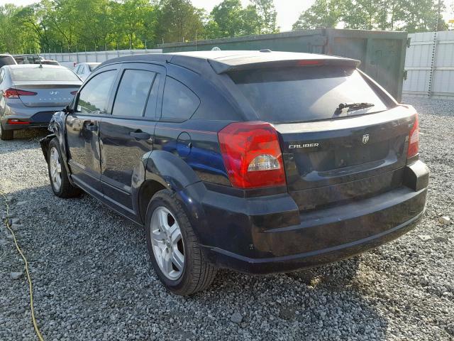 1B3HB48B97D160425 - 2007 DODGE CALIBER SX BLACK photo 3