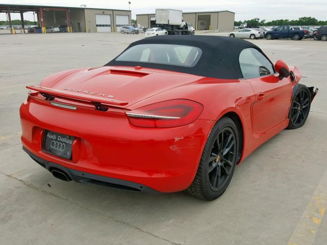 WP0CA2A80ES120354 - 2014 PORSCHE BOXSTER RED photo 4