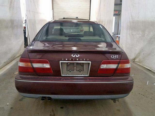 JNKBY31D3VM007589 - 1997 INFINITI Q45 BASE MAROON photo 9