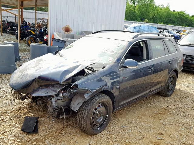 3VWTL7AJ0AM698402 - 2010 VOLKSWAGEN JETTA TDI BLACK photo 2