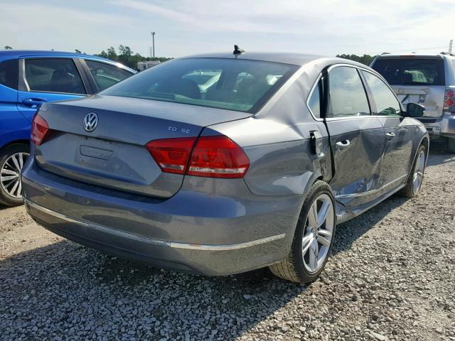 1VWBV7A37FC072149 - 2015 VOLKSWAGEN PASSAT SE GRAY photo 4