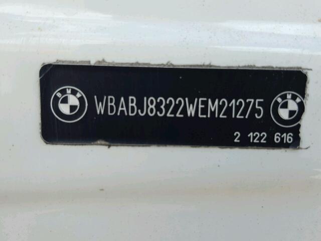 WBABJ8322WEM21275 - 1998 BMW 323 IC AUT WHITE photo 10