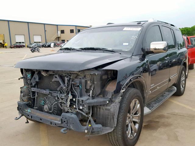 5N1BA0NFXDN611080 - 2013 NISSAN ARMADA PLA BLACK photo 2