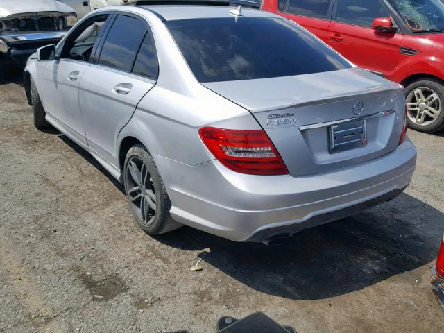 WDDGF4HB2EA967288 - 2014 MERCEDES-BENZ C 250 SILVER photo 3