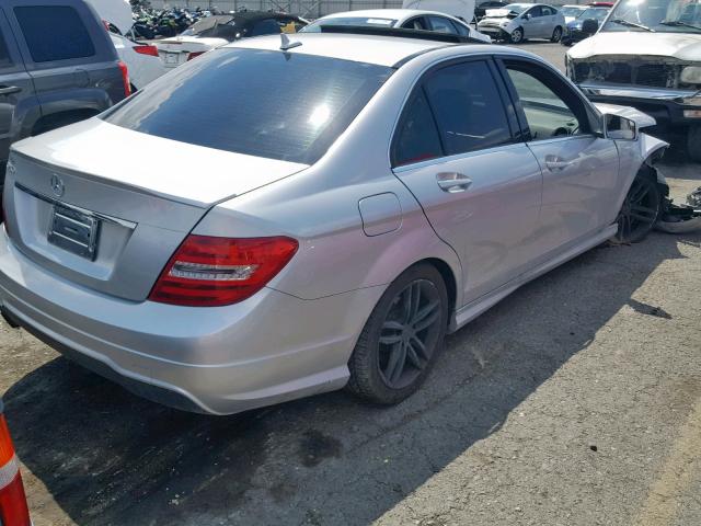 WDDGF4HB2EA967288 - 2014 MERCEDES-BENZ C 250 SILVER photo 4