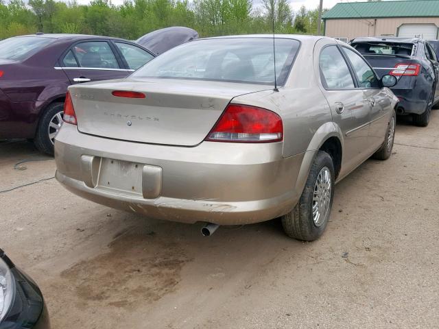 1C3EL46R52N156149 - 2002 CHRYSLER SEBRING LX GOLD photo 4