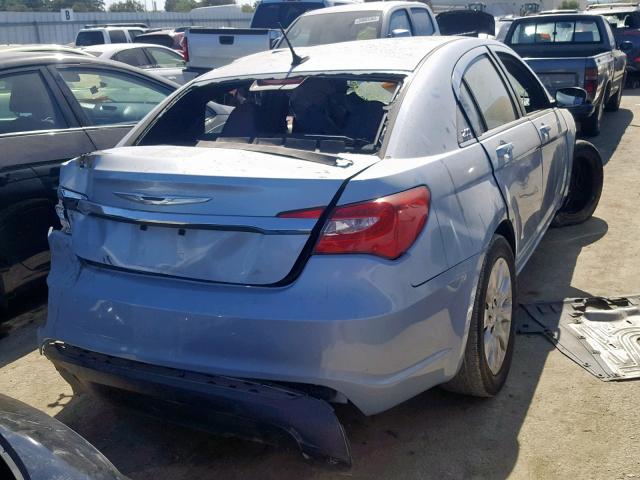 1C3CCBAB6EN141783 - 2014 CHRYSLER 200 LX BLUE photo 4