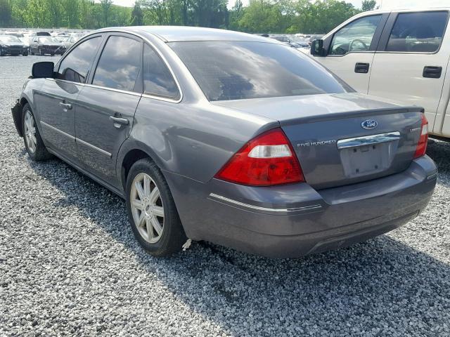 1FAFP25176G123433 - 2006 FORD FIVE HUNDR GRAY photo 3