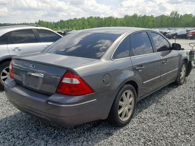 1FAFP25176G123433 - 2006 FORD FIVE HUNDR GRAY photo 4