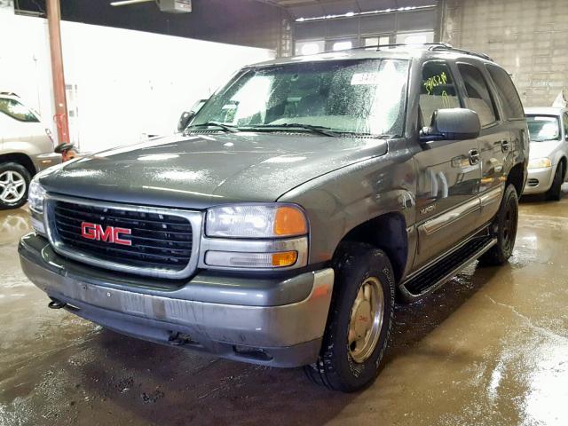 1GKEK13ZX2J238147 - 2002 GMC YUKON GRAY photo 2