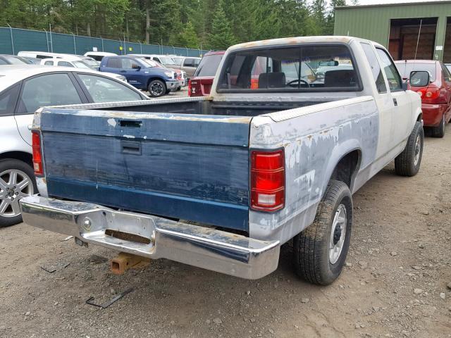 1B7GG23Y3NS526805 - 1992 DODGE DAKOTA GRAY photo 4