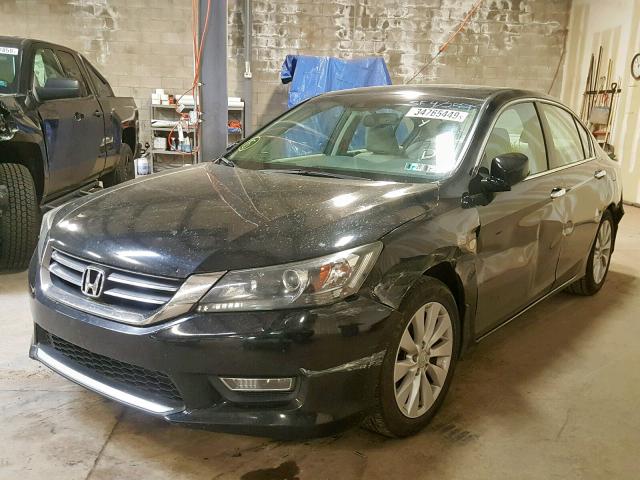 1HGCR2F83DA200612 - 2013 HONDA ACCORD EXL BLACK photo 2