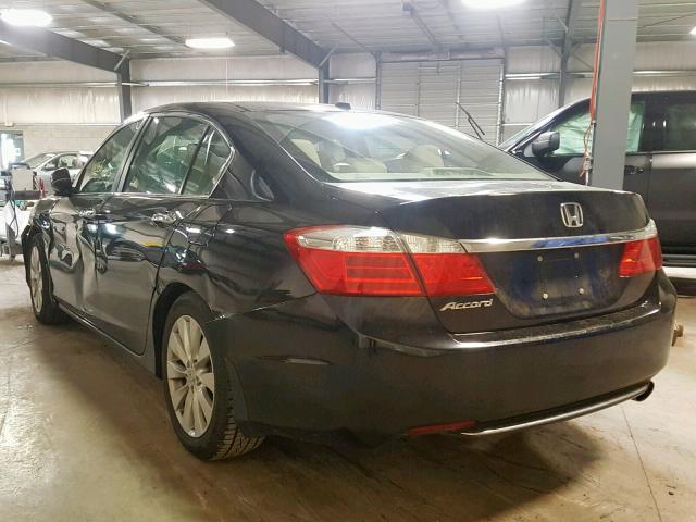 1HGCR2F83DA200612 - 2013 HONDA ACCORD EXL BLACK photo 3