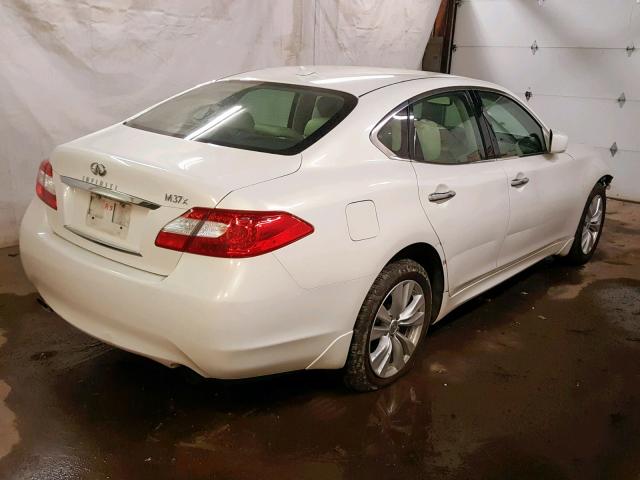 JN1BY1ARXBM373470 - 2011 INFINITI M37 X WHITE photo 4