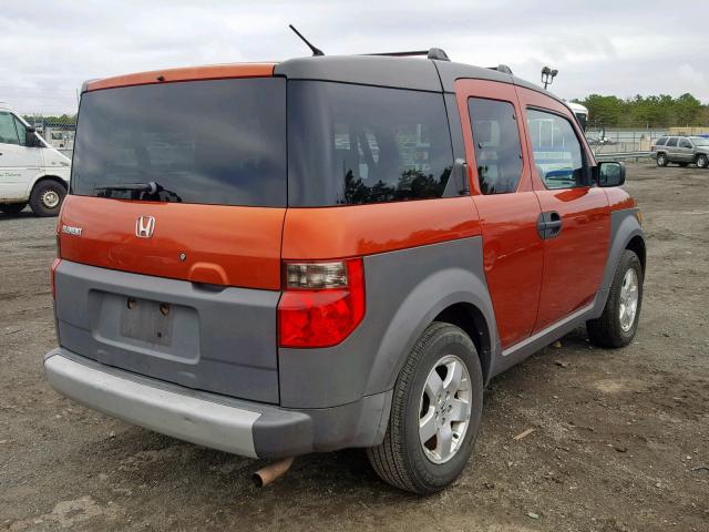 5J6YH28514L022224 - 2004 HONDA ELEMENT EX ORANGE photo 4