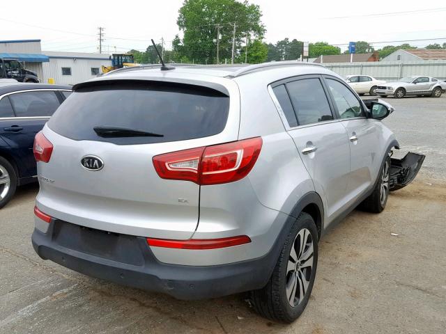 KNDPC3A21C7174436 - 2012 KIA SPORTAGE E SILVER photo 4