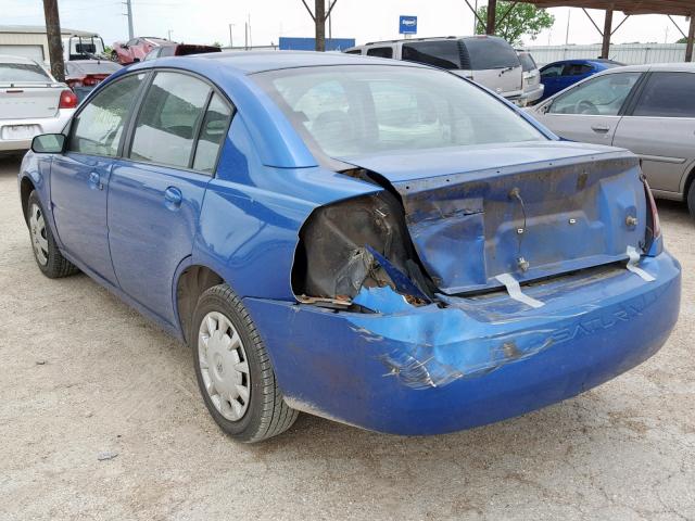 1G8AJ52F93Z182825 - 2003 SATURN ION LEVEL BLUE photo 3